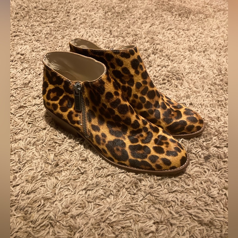 1. State Leopard Print Ankle Booties